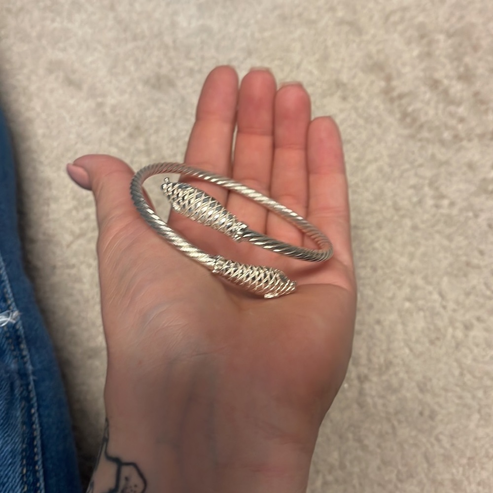 Silver Snake Bracelet, Bangle - image 4